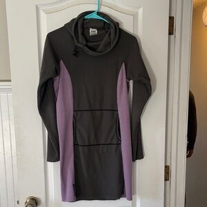 Melanzana Gray and Purple Women's Dress
